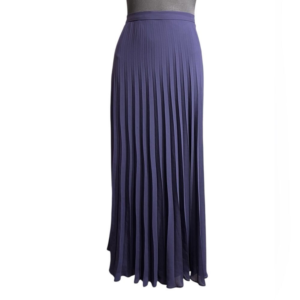 Banana Republic Factory Navy Blue Pleated Midi Skirt Size 4